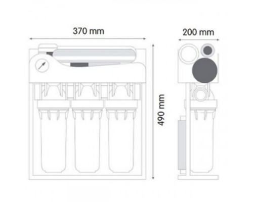 Фільтр зворотного осмосу Atlas Filtri Oasis DP-F Sanic Pump (SE6075350)